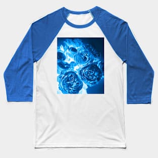 Cyanotype Photography Blue Roses Alternative Process Baseball T-Shirt